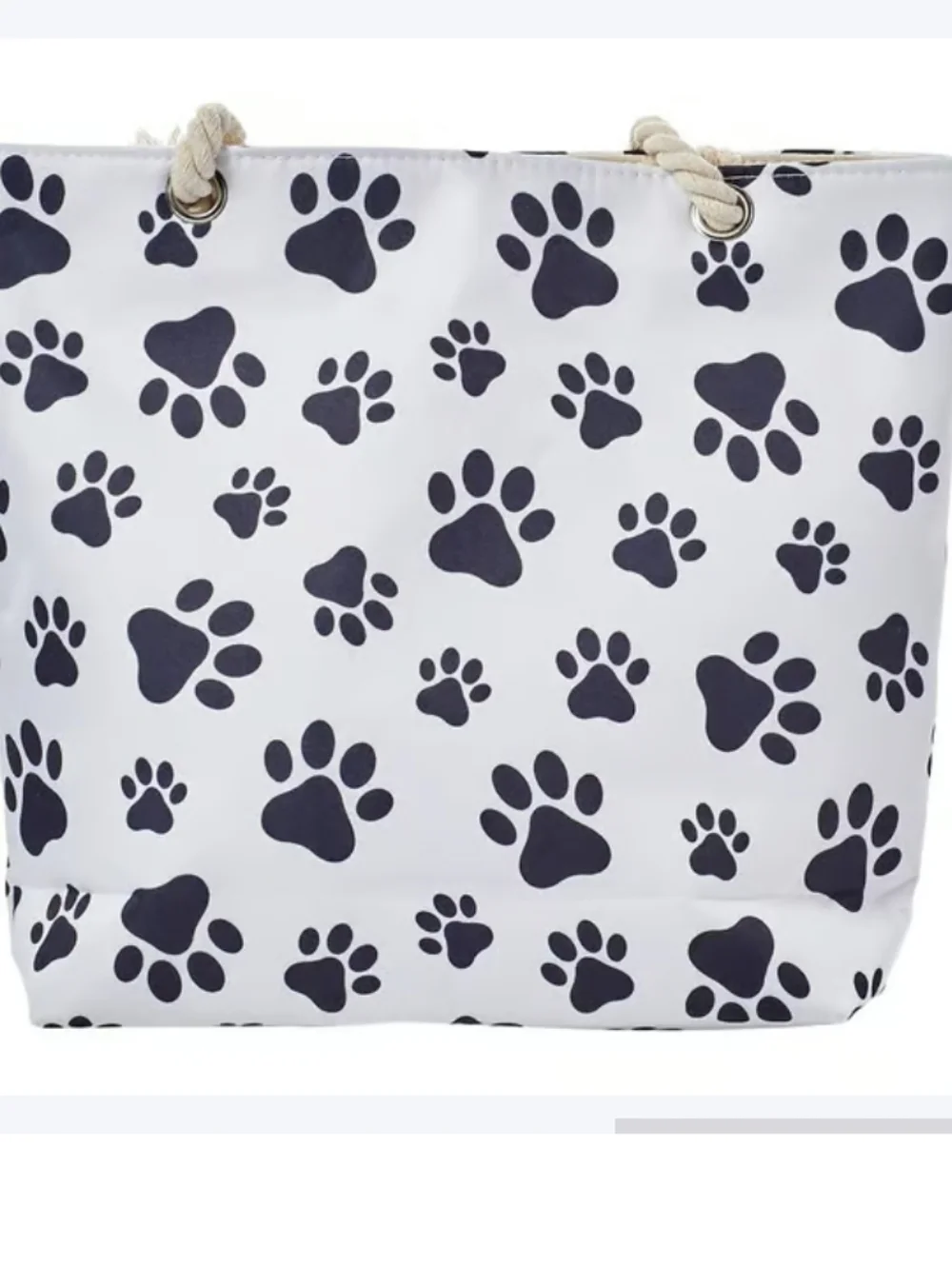 Paw Print Decor Zip Tote Tote Bag NWT - Picture 3 of 9